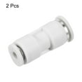 thumbnail image 3 of Unique Bargains 6mm à 3mm Réduction Pousser pour Connecter Raccord de Ligne d'Air Blanc, 2 Pack, 3 of 4