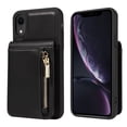 thumbnail image 4 of Nalacover RFID Blocking Wallet Case for iPhone XR, Shockproof PU Leather Magnetic Button Zipper Purse Card Slots & Kickstand Crossbody Phone Case with Shoulder & Wrist Strap,Black, 4 of 12
