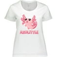 thumbnail image 3 of Inktastic Axolittle- cute baby axolotl Women's Plus Size T-Shirt, 3 of 5