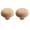 Beach Wood-Round-50mm, variant on HDJNal 2 Pcs Mushroom Shape Natural Wood Drawer Knob, Cobblestone Dresser Knobs Wooden Handle Pull with Screws for Furniture Drawer Dresser Wardrobe Cupboard Hardware,Beach Wood