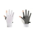 thumbnail image 1 of Gants de Protection Solaire Été Soie Glacée Gants de Cyclisme Gants de Conduite 2 Gants de Sport Sans Doigts pour Hommes Femmes Entraînement Gym Musculation Extérieur Taille m, 1 of 8