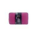 thumbnail image 2 of Zumma Makeup Bag, Faux Crocodile Leather, Magenta, with Bonus Brow Kit, 2 of 12