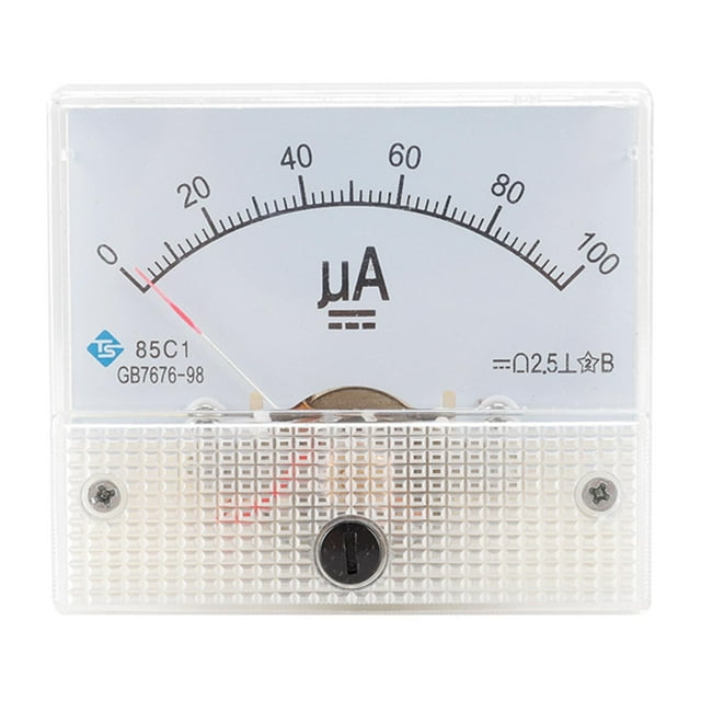 S SERENABLE Analog Panel AMP Microamp Current Ammeter Meter Gauge DC DC 0-100uA