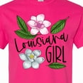 thumbnail image 4 of Inktastic Louisiana Girl Magnolia Flowers and Leaves T-Shirt, 4 of 5