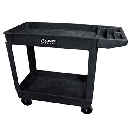 Sunex Compact Heavy Duty Utility Cart, Blac