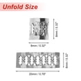 thumbnail image 2 of Unique Bargains 100pcs Dreadlock Beads Aluminum Braiding Beads Metal Cuffs Dreadlock Accessories Hair Decoration Braiding Hair Jewelry for Women Silver Tone, 2 of 7