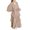 Beige, variant on Girls Musli𝗆 Dress Girl Chiffon Butterfly Abaya 2026 Kids Abayas Dress for Girls Musli𝗆 Dress Chiffon Layered Islam Kaftan Robe Prayer Dresses with Belt 5-14Y