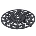 thumbnail image 2 of Hot Dish Plate Trivet, Vintage Round Cast Iron Trivet Heat Resistant  for Kitchen Dining Countertop, 2 of 7