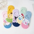 thumbnail image 2 of Kawaii Sanrio Hello Kitty-calcetines de dibujos animados para niñas, My Melody Cinnamoroll, calcetines invisibles para estudiantes, regalos de Navidad para amigos, 2 of 4