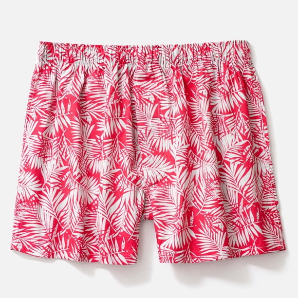 WILLBEST Ropa Interior Holgada Informal para Hombre, Pantalones Cortos Grandes Transpirables de Ángulo Plano para Dormir En Casa