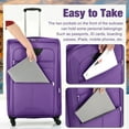 thumbnail image 6 of MAYEERTY 5-Piece Expandable Softside Luggage Set -22"+26"+30" Oxford Fabric with TSA Lock & Spinner Wheels+Duffel+Toiletry Bag, Purple, 6 of 8