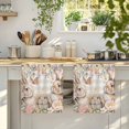thumbnail image 4 of Watercolor Easter Kitchen Towels Set of 1, Cute Rabbits Flowers Butterfly Orange Plaid Absorbent Dish Towels for Kitchen, Microfiber Hand Towel, Quick Drying Tea Towel for Cleaning Dishcloths, 4 of 7