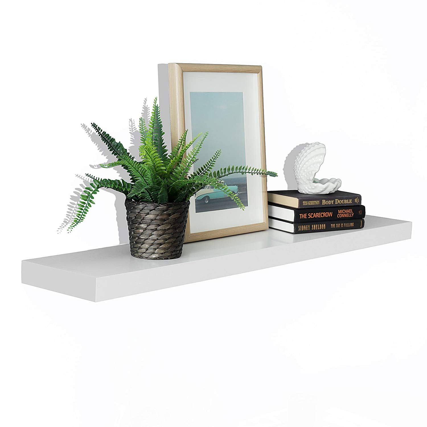WELLAND 48" New Chicago Floating Shelf, White