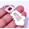 thumbnail image 2 of Rosetta Jasper & Garnet Gemstone 925 Sterling Silver Two Tone Pendant 2.54" A398, Beautiful Jewelry For Woman, New Year Sale, Valentin's Day Gift, 2 of 2