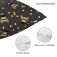 thumbnail image 3 of Pofeuu Bumblebee Print Double-sided plush pillowcase Square Throw Pillow Covers Pillows Cover for Living Room Bedroom Sofa Couch Cushion Cover（No pillow core）-22"x22", 3 of 7
