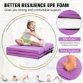 thumbnail image 3 of YRLLENSDAN Gymnastics Mat Wrestling Mat Gym Mat Thick Yoga Mat 2 Inch Tumbling Mat for Gymnastics Home Workout Floor Mats for Home Gym, Purple, 3 of 8
