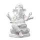 thumbnail image 1 of Estatua del Señor Ganesha Escultura religiosa de Buda Artesanía Arte Artesanía Decoración del hogar Blanco 85 x 7 x 105 cm, 1 of 9