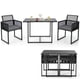 thumbnail image 2 of Costway Conjunto de Muebles de Ratán PE para Patio con Respaldo Plegable y Cojines Cómodos Negro, 2 of 10