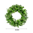 thumbnail image 6 of St. Patrick's Day Wreath, Artificial Shamrocks and Flowers Door Hanging, Spring Home Decor for Indoor Outdoor(Green), 6 of 6