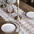 thumbnail image 4 of White Lace Table Runner Elegant Desktop Decor Table Writing Desk Teapoy Ornament, 4 of 9