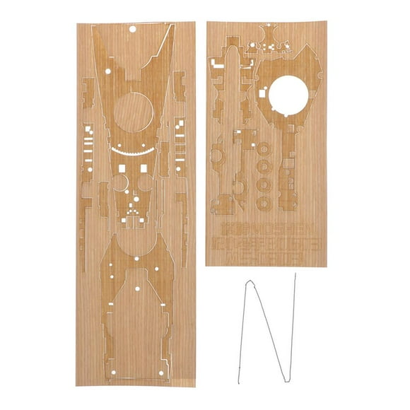 Milaget Premium Wooden Deck for USS New Jersey BB-62 Model - Enhance Your Model Building Experience!