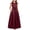 Red, variant on ITSAME Girls Formal A-Line Dress with Pockets Round Neck Bow Belt Wedding Party Pageant Gown Wine Size 12