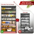 thumbnail image 4 of REIBII 8-Tier Metal Shelves 75" H Tall Wire Shelving Detachable Shelving Unit Adjustable Storage Shelves for Laundry Pantry Kitchen ,75" X35.05" X13.59", 4 of 7