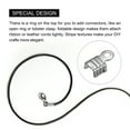 thumbnail image 4 of 200Pack Fold Over Cord Ends, 3x6mm Terminators Crimp End Tips for Leather Ribbon, Metallic Black, 4 of 6