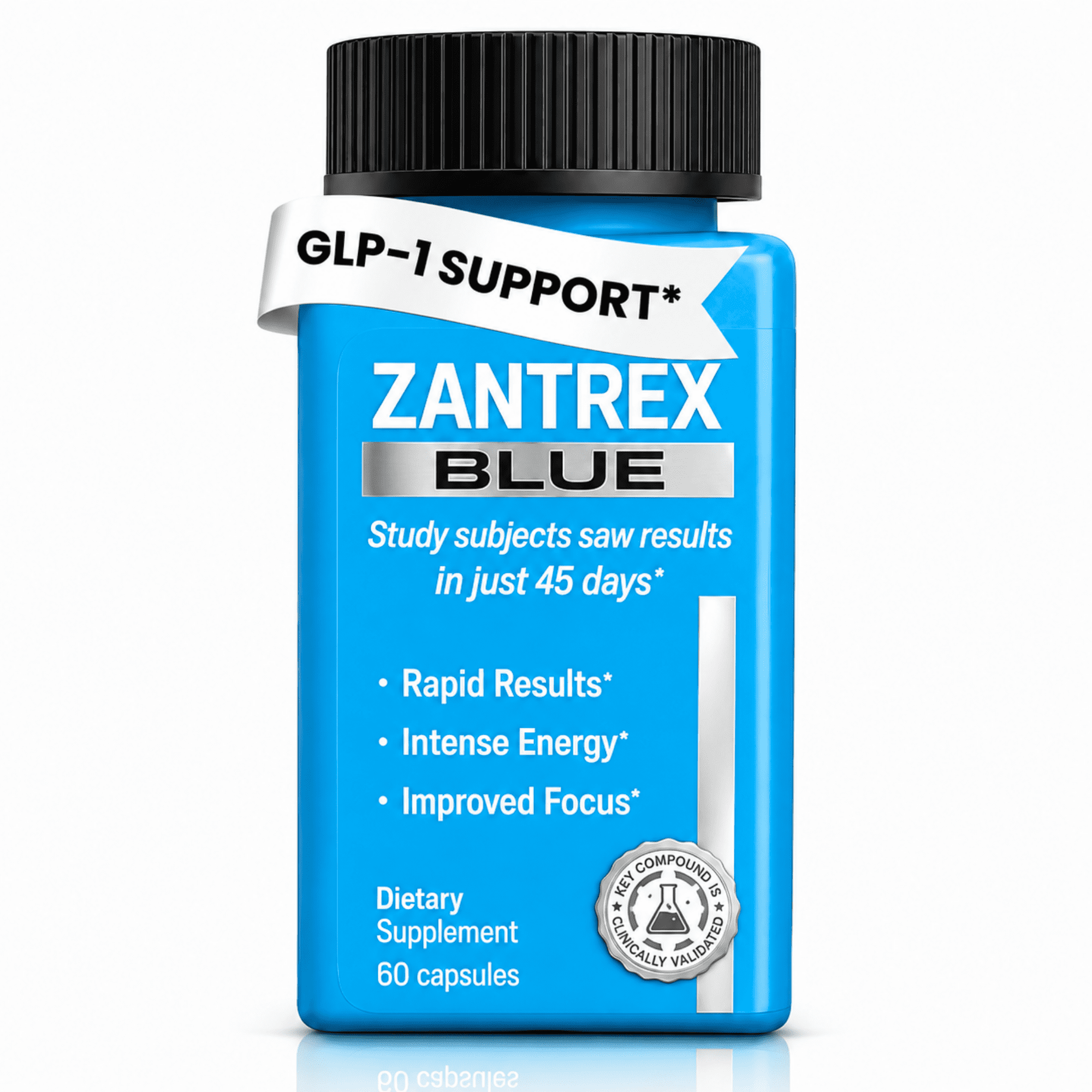 Zantrex Blue Energy and Weight Management Supplement for Appetite Control, Increased Calorie Burn | 60 Capsules