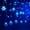 Blue, variant on EROCK Christmas 96 LED Curtain Window Snowflake String Fairy Lights Waterproof Decor