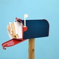 thumbnail image 4 of Lsque Dark Blue Mailbox Cover Standard Size ,Magnetic Mailbox Covers Post Wraps Letter Box Cover -25.5x21 in, 4 of 9