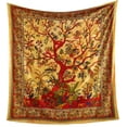 thumbnail image 2 of Popular Handicrafts Tapestry Wall Hanging Tree of Life Hippie Mandala Bohemian Hippy Kaleidoscopic Intricate Floral Design Indian Tapestries Bedspread, 2 of 8