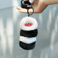 thumbnail image 6 of Tuvgenk Adorable Furry Pom Pom Worm Keychain, Colorful Soft Car Keychain for Women, 6 of 6