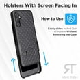 thumbnail image 4 of Samsung Galaxy A14 6.6" (2023) Shell Holster Combo Case + 3-Pack Glass Screen Protector, 4 of 9