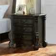 thumbnail image 3 of Steve Silver Rhapsody Multi-step Molasses 3-drawer Wood Nightstand, 3 of 7