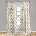 thumbnail image 5 of Ambesonne Spaceship Curtains, Vintage Rocket Design, Pair of 28"x95", Multicolor, 5 of 5