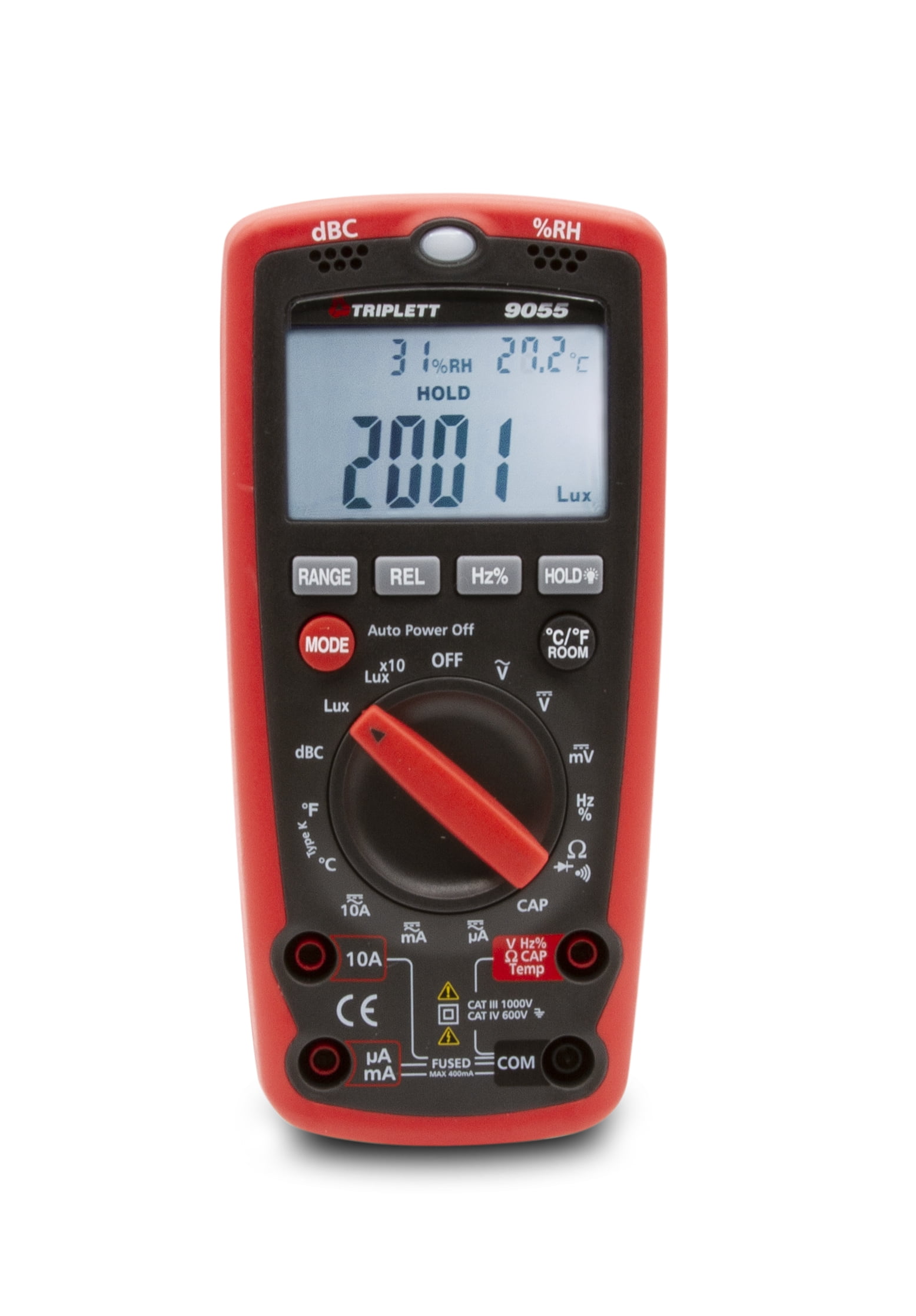Triplett 9055 3-3/4 Digit 4000 Count 6-in-1 Digital Multimeter CAT IV 600V