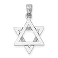 thumbnail image 4 of FB Jewels 14K White Gold 3D Jewish Star Of David Pendant, 4 of 5