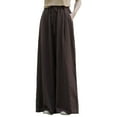 thumbnail image 2 of Women's Plus Size Pants Women'S Cotton And Linen Women'S Spring And Autumn Linen Literary Loose And Versatile Casual Sports Long Pants,Brown Women's Plus Size Pants L, 2 of 3