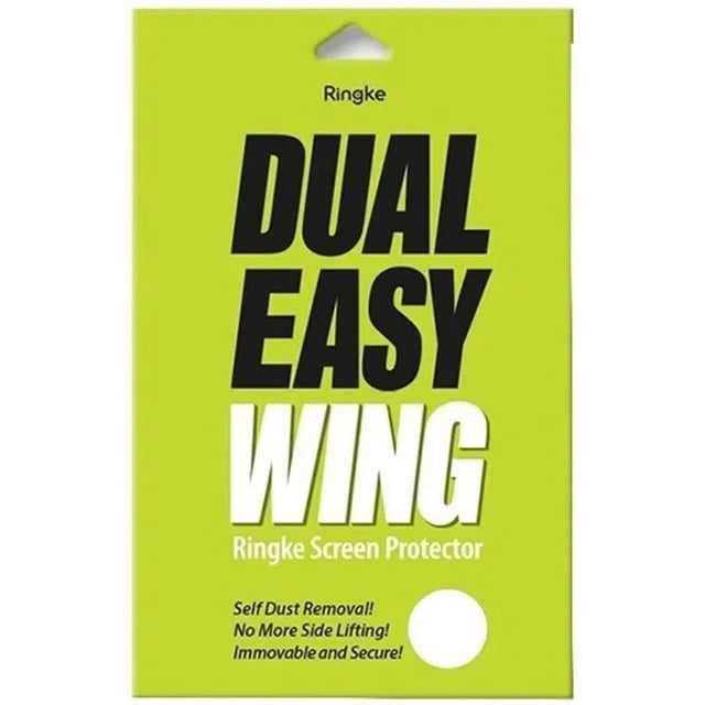 Mica para P40 Normal Ringke Dual Easy Wing Plástica Pack 2pzs