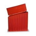 thumbnail image 3 of NACH Farmhouse Red Mailbox, Rustic Wall Mount Mailboxes for Outside, Rust Resistant Metal Mailbox, 3 of 5