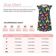 thumbnail image 3 of Fotbe Colorful Air Balloons1 Vestido de Dormir para Niñas de 3 a 10 Años, Mangas Cortas, Estilo Princesa, Pijama Camisón con Mangas Voladas-Small, 3 of 6