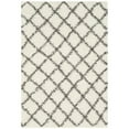 thumbnail image 3 of SAFAVIEH Dallas Jerrie Geometric Shag Area Rug, Ivory/Dark Grey, 3' x 5', 3 of 8