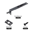 thumbnail image 3 of Uxcell 6 Inch Stainless Steel Door Concealed Slide Lock Latch Flush Bolt, Black, 3 of 6