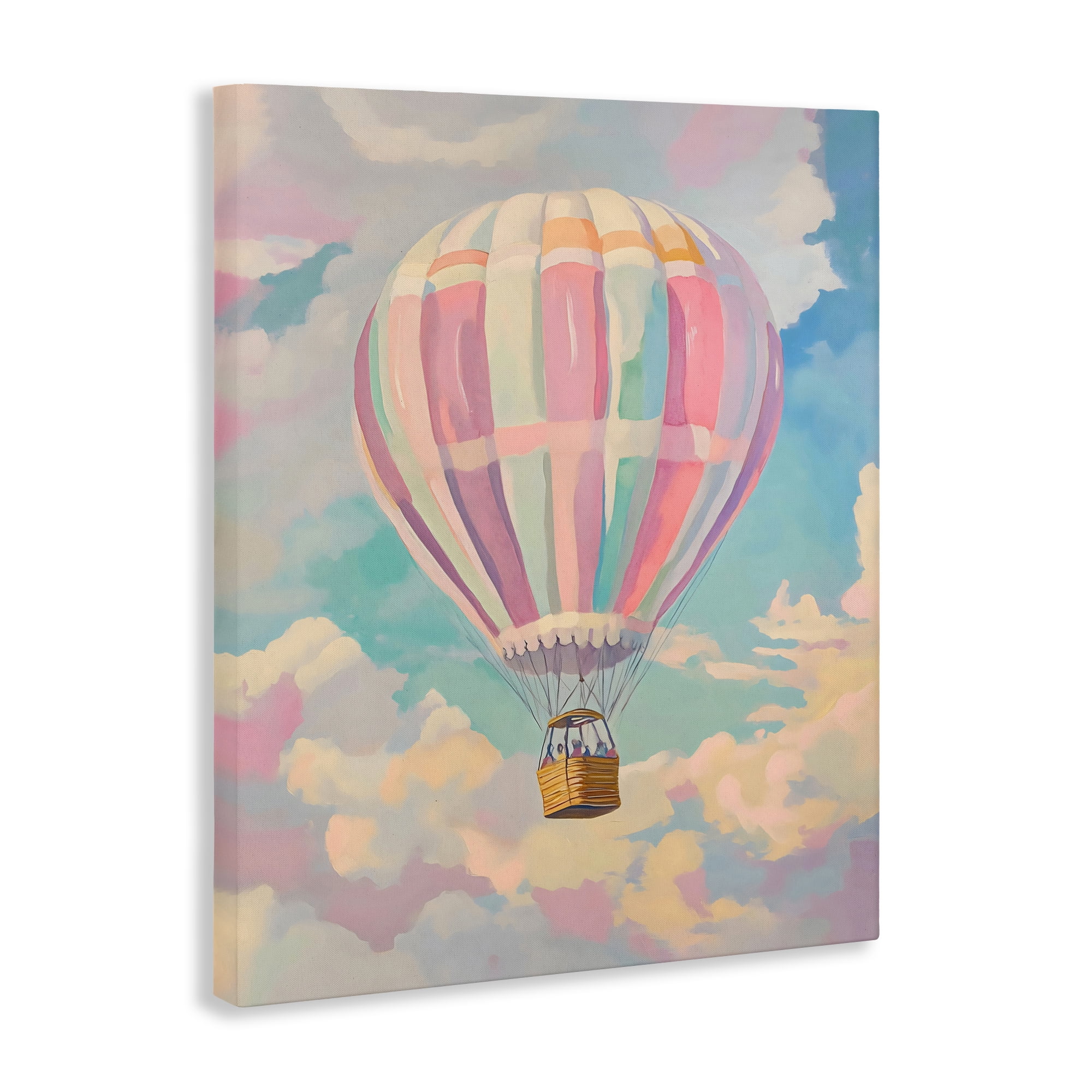 Stupell Industries Pastel Hot Air Balloon Canvas Wall Art, design by The Prints Vibe