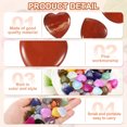 thumbnail image 3 of Heart Crystals Stone, Natural Crystal Polished Love Gemstone Rose Quartz Pocket Bulk Set Gifts Red, 3 of 6