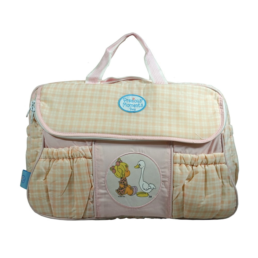 Precious Moments Baby Pink Diaper Bag with Changing Pad