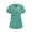 Tops-105Mint Green, variant on Scrub Tops Women Cross V-Neck Contrast Piping Work Tops Short Sleeve Professional Tops Side Tie Waist Medical Nurse Uniform outfits