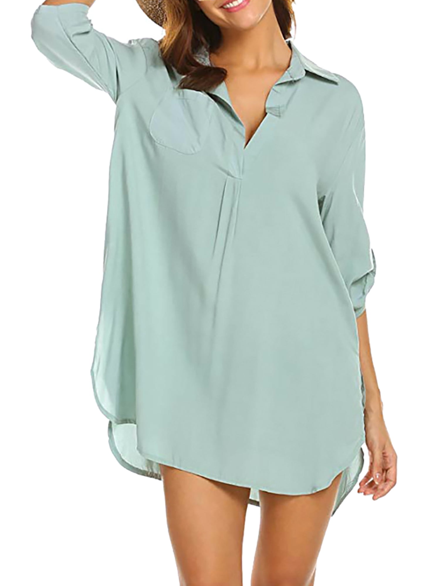 Women's Sheer Beach Cover Up Shirt Stylish Ghana Ubuy