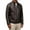 Coffee, variant on WIZUTIZ Men's Leather Jacket Solid Color Motorcycle Vintage Zipper Pocket Long Sleeve Hoodless PU Coat for Winter Casual Daily Outdoor Mens Fashion
